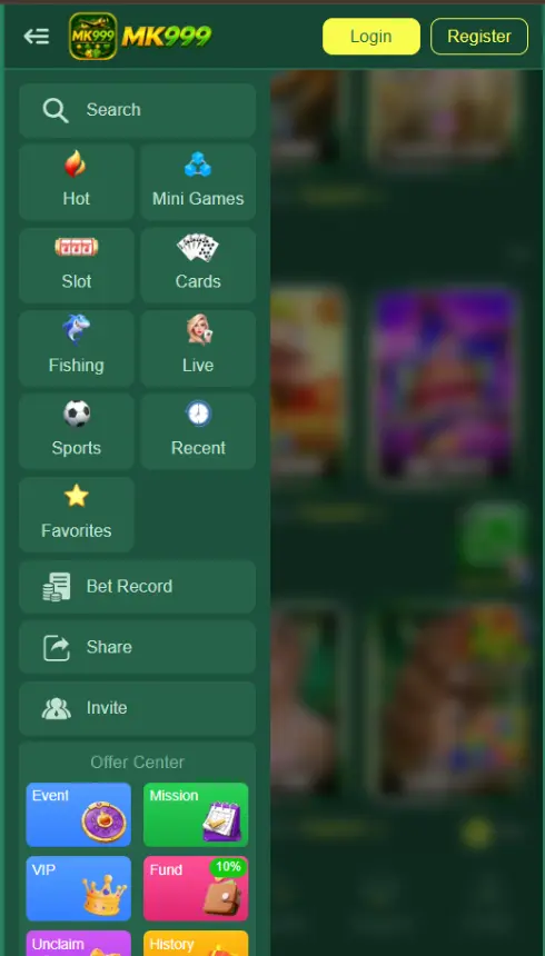 Mk999 Game Categories